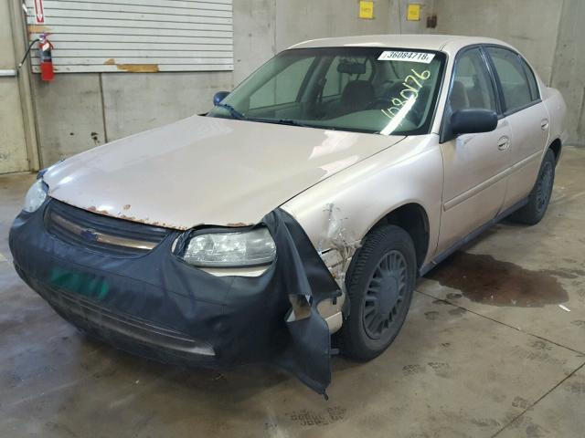 1G1ND52J23M699456 - 2003 CHEVROLET MALIBU TAN photo 2