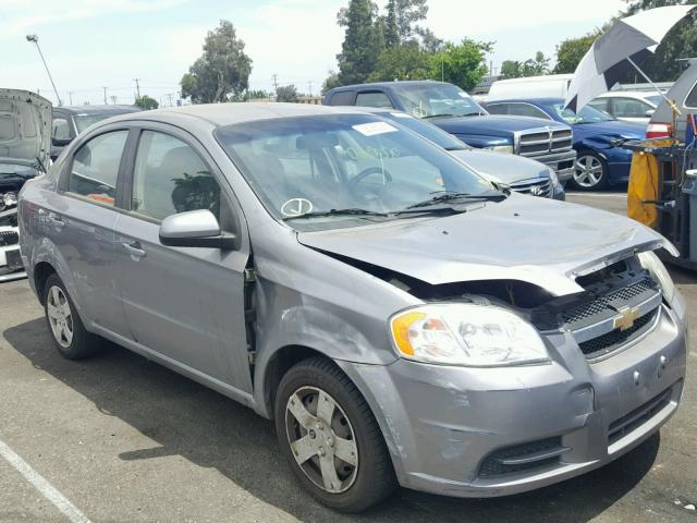 KL1TD5DE8AB118038 - 2010 CHEVROLET AVEO LS GRAY photo 1