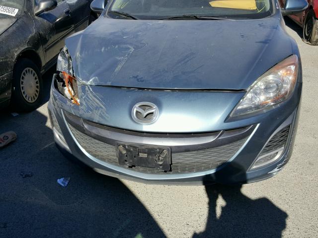 JM1BL1H65A1203198 - 2010 MAZDA 3 S BLUE photo 9