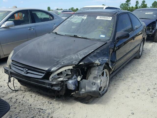 1HGEJ8148YL131028 - 2000 HONDA CIVIC EX 黑色 照片 2
