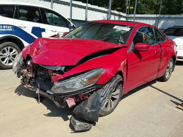 1HGCS12768A012703 - 2008 HONDA ACCORD EX RED photo 2