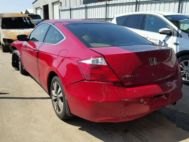 1HGCS12768A012703 - 2008 HONDA ACCORD EX RED photo 3