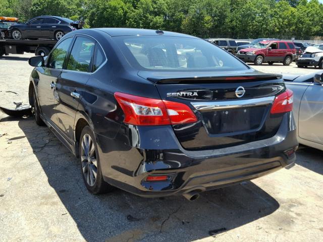 3N1CB7AP7HY257589 - 2017 NISSAN SENTRA SR BLACK photo 3