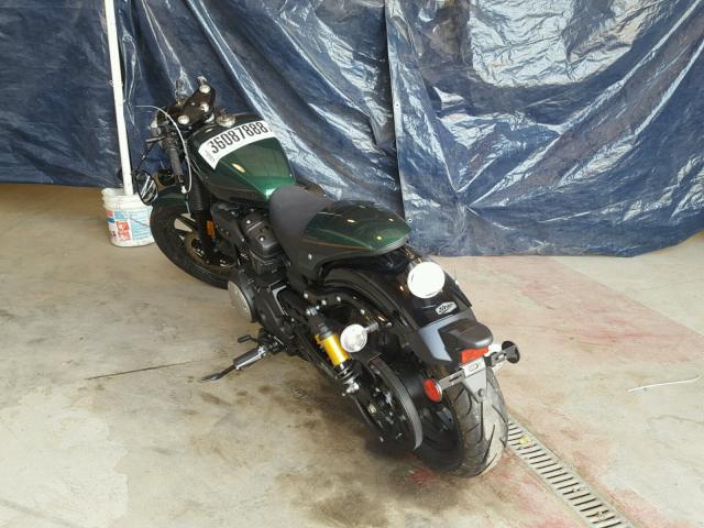 JYAVN06E7FA001087 - 2015 YAMAHA XVS950 CR GREEN photo 3