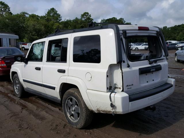1J8HG48N16C199419 - 2006 JEEP COMMANDER WHITE photo 3