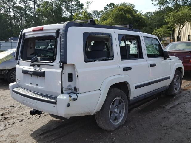 1J8HG48N16C199419 - 2006 JEEP COMMANDER WHITE photo 4