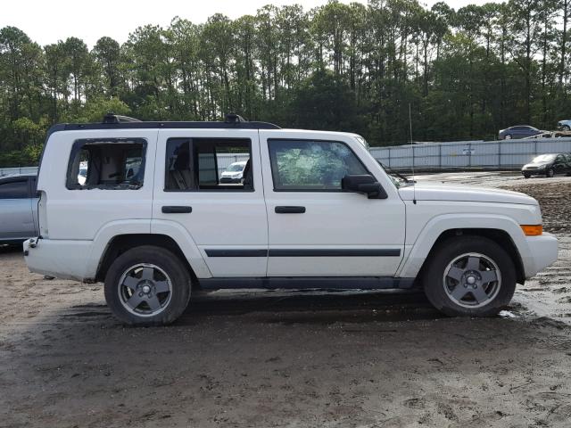 1J8HG48N16C199419 - 2006 JEEP COMMANDER WHITE photo 9