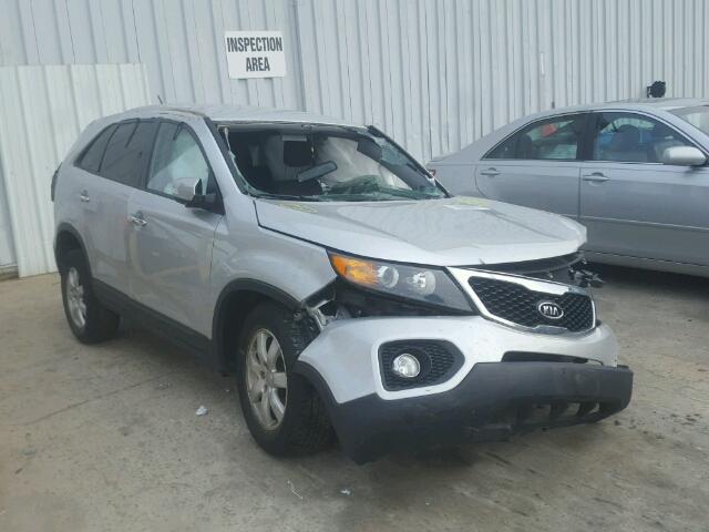 5XYKT3A15DG415730 - 2013 KIA SORENTO LX SILVER photo 1