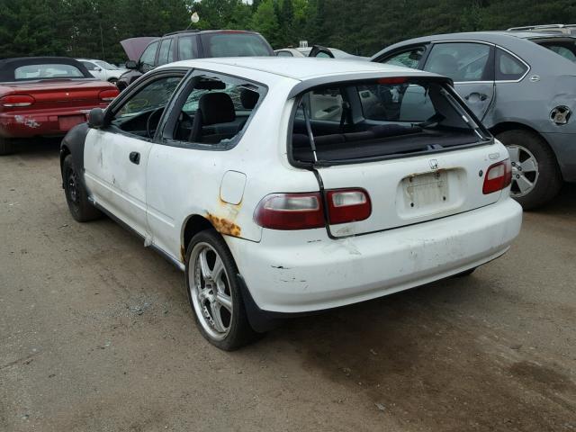 2HGEH2366NH511713 - 1992 HONDA CIVIC VX WHITE photo 3