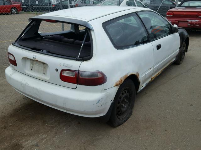 2HGEH2366NH511713 - 1992 HONDA CIVIC VX WHITE photo 4