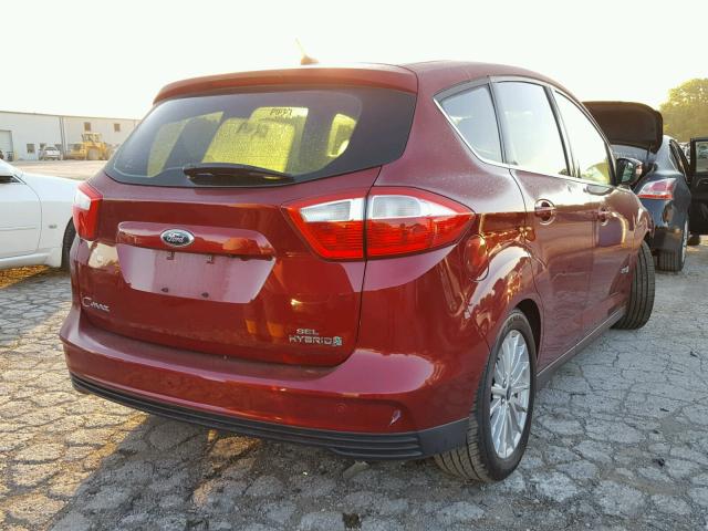 1FADP5BU1DL513018 - 2013 FORD C-MAX SEL MAROON photo 4