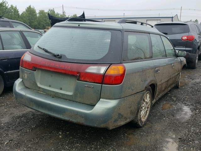 4S3BH625447302076 - 2004 SUBARU LEGACY L S GREEN photo 4