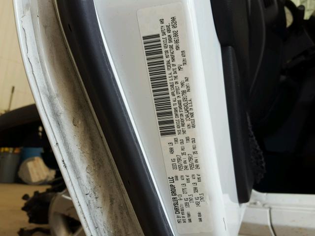 1C4AJWAGXDL691798 - 2013 JEEP WRANGLER S WHITE photo 10