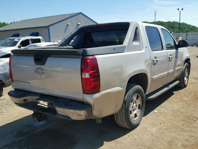 3GNFK12367G117001 - 2007 CHEVROLET AVALANCHE GOLD photo 4