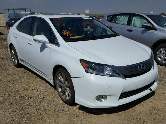 JTHBB1BA3A2013862 - 2010 LEXUS HS 250H WHITE photo 1