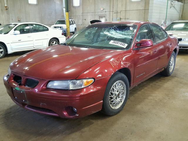1G2WK52J7YF346485 - 2000 PONTIAC GRAND PRIX RED photo 2