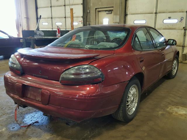 1G2WK52J7YF346485 - 2000 PONTIAC GRAND PRIX RED photo 4