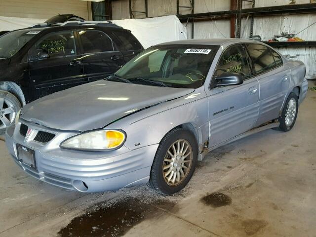 1G2NG52E4YM858801 - 2000 PONTIAC GRAND AM S Gümüş foto 2