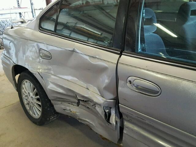 1G2NG52E4YM858801 - 2000 PONTIAC GRAND AM S Gümüş foto 9