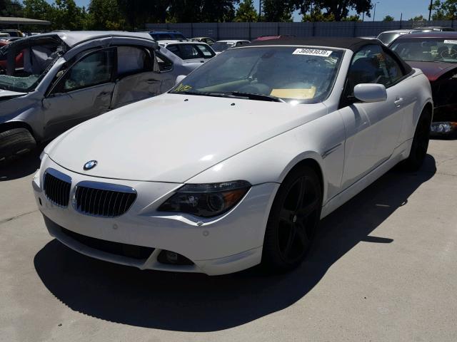 WBAEK73415B326695 - 2005 BMW 645 CI AUT WHITE photo 2