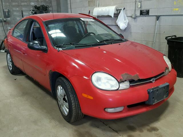 1B3ES46C4YD845819 - 2000 DODGE NEON BASE RED photo 1