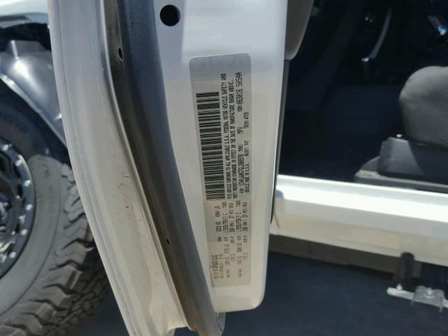 1C4AJWAG7GL288978 - 2016 JEEP WRANGLER S WHITE photo 10