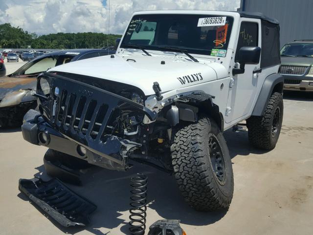1C4AJWAG7GL288978 - 2016 JEEP WRANGLER S WHITE photo 2