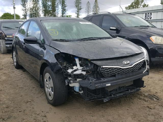 KNAFK4A61G5616170 - 2016 KIA FORTE LX GRAY photo 1