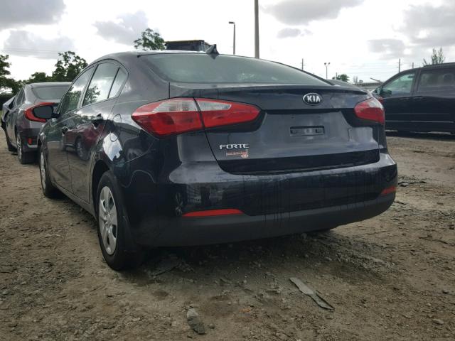 KNAFK4A61G5616170 - 2016 KIA FORTE LX GRAY photo 3