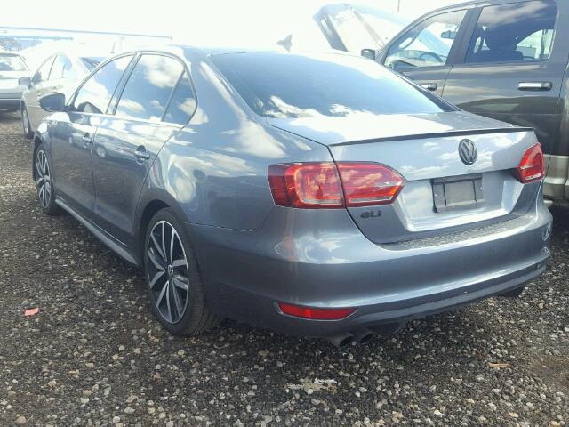 3VW5S7AJ4EM374192 - 2014 VOLKSWAGEN JETTA GLI GRAY photo 3