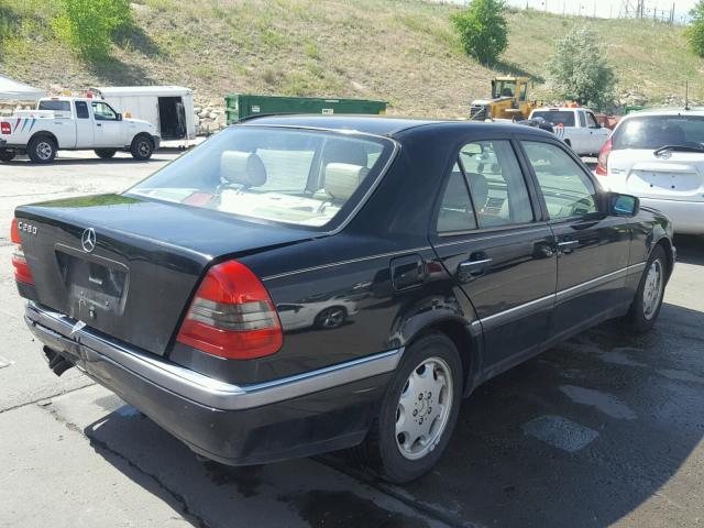 WDBHA28E1TF316938 - 1996 MERCEDES-BENZ C 280 BLACK photo 4