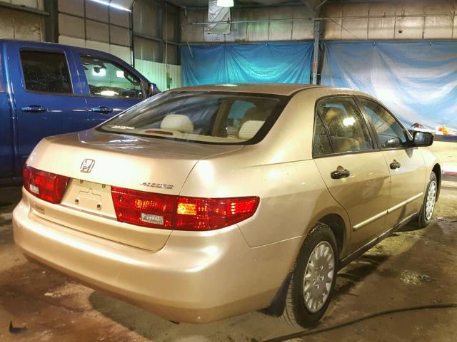 1HGCM56195A181276 - 2005 HONDA ACCORD DX GOLD photo 4