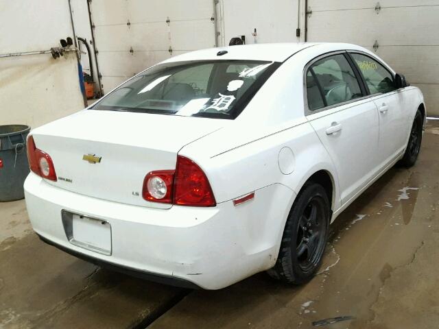 1G1ZG57B494217508 - 2009 CHEVROLET MALIBU LS WHITE photo 4