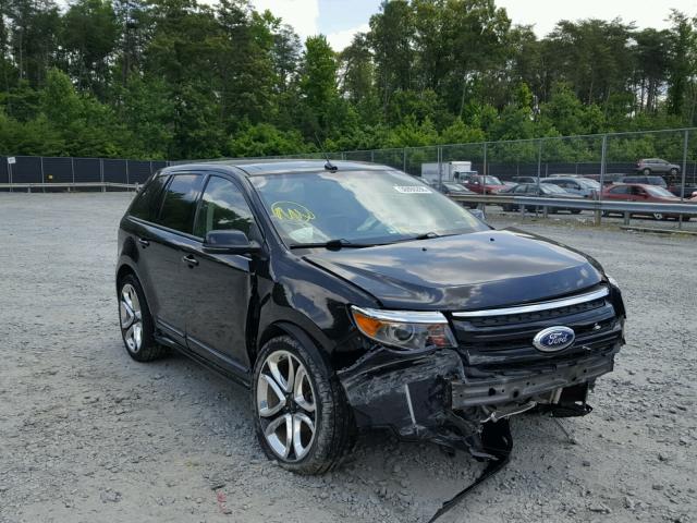 2FMDK4AK2DBA62969 - 2013 FORD EDGE SPORT BLACK photo 1