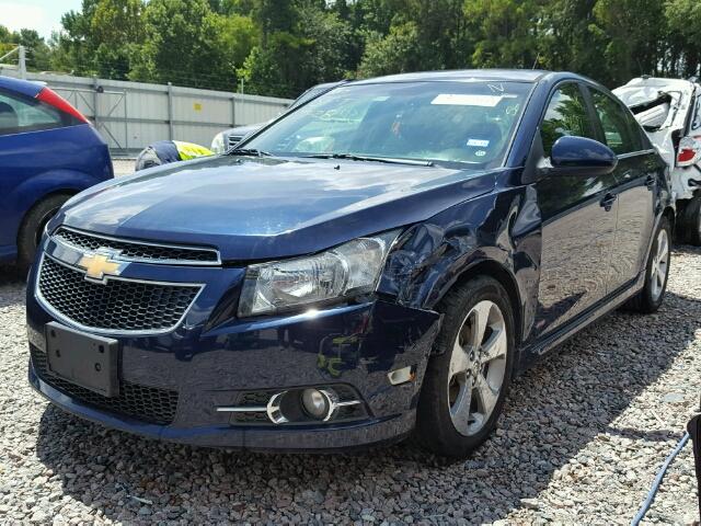 1G1PG5S94B7172764 - 2011 CHEVROLET CRUZE LT BLUE photo 2