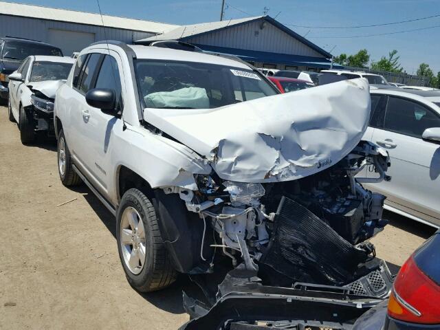 1C4NJCBAXED539171 - 2014 JEEP COMPASS SP WHITE photo 1