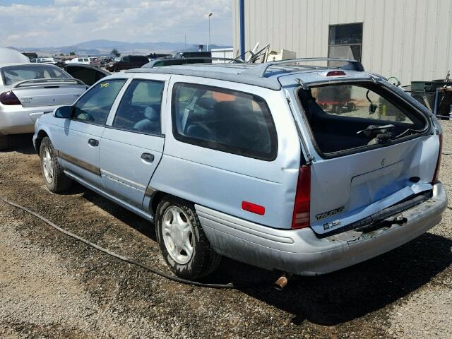 1FACP55U1NG248487 - 1992 FORD TAURUS L BLUE photo 3