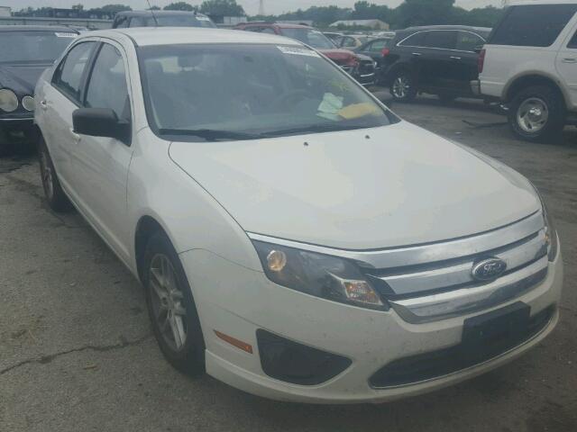 3FAHP0GAXCR124185 - 2012 FORD FUSION S WHITE photo 1