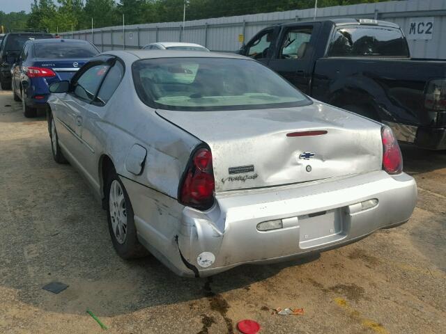 2G1WW12E239197067 - 2003 CHEVROLET MONTE CARL 银色 照片 3