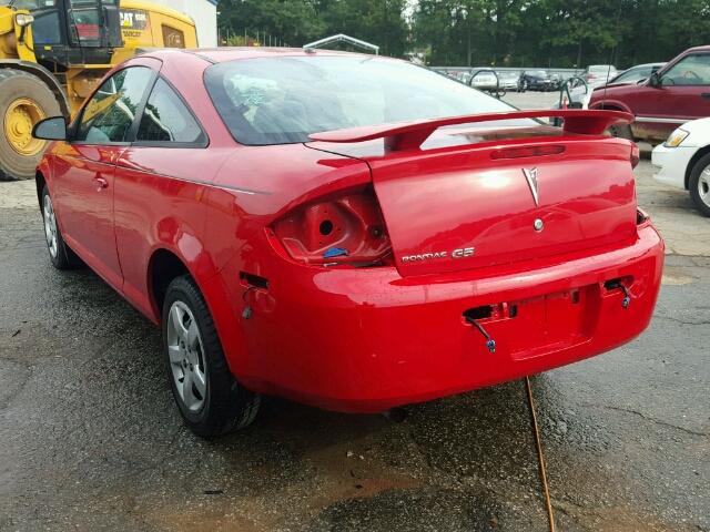 1G2AS18H097156921 - 2009 PONTIAC G5 RED photo 3