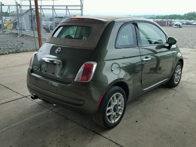 3C3CFFDR3CT352086 - 2012 FIAT 500 POP GREEN photo 4