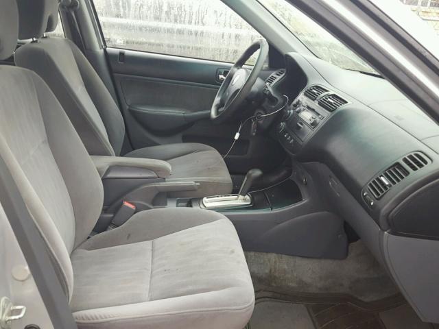 2HGES26763H618036 - 2003 HONDA CIVIC EX ნაცრისფერი ფოტო 5