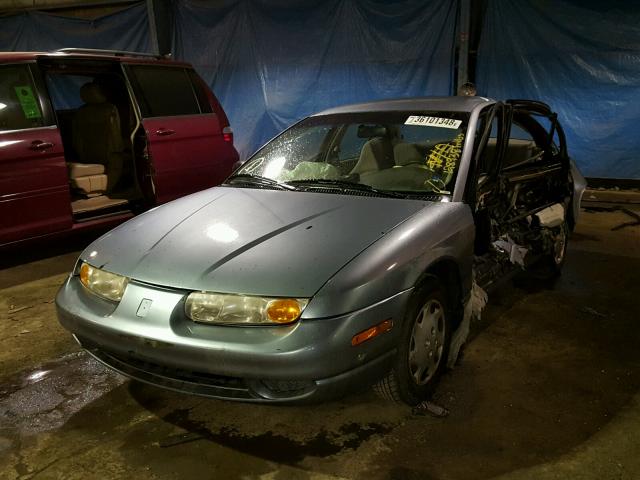 1G8ZH52822Z292534 - 2002 SATURN SL1 BLUE photo 2