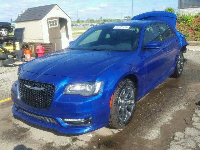 2C3CCAGG0JH204117 - 2018 CHRYSLER 300 S BLUE photo 2