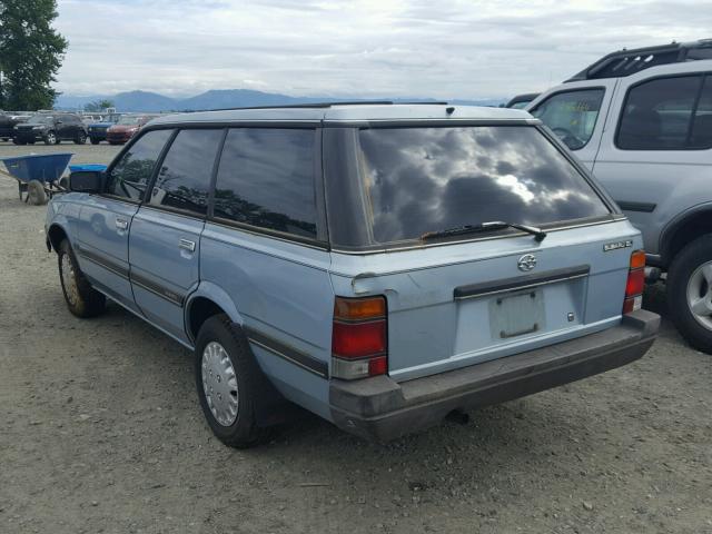 JF2AN53B8GE445875 - 1986 SUBARU GL 4WD TURQUOISE photo 3