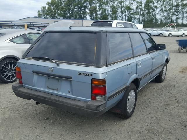 JF2AN53B8GE445875 - 1986 SUBARU GL 4WD TURQUOISE photo 4