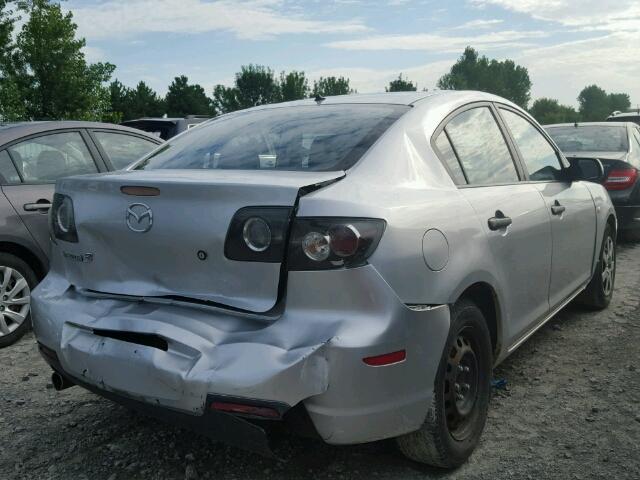 JM1BK32F181856581 - 2008 MAZDA 3 I SILVER photo 4