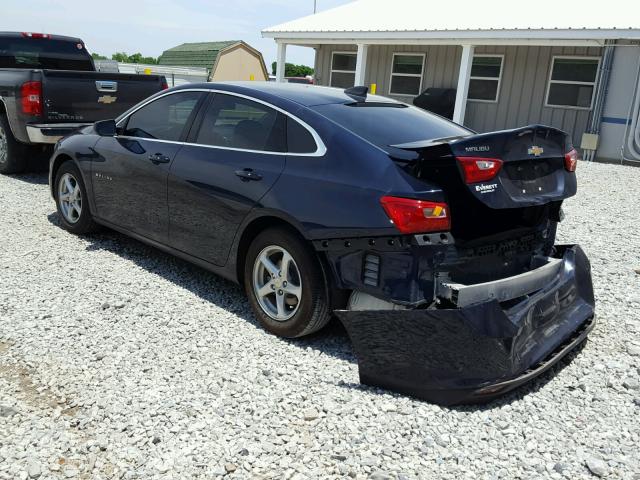 1G1ZB5ST6HF224509 - 2017 CHEVROLET MALIBU LS ლურჯი ფოტო 3