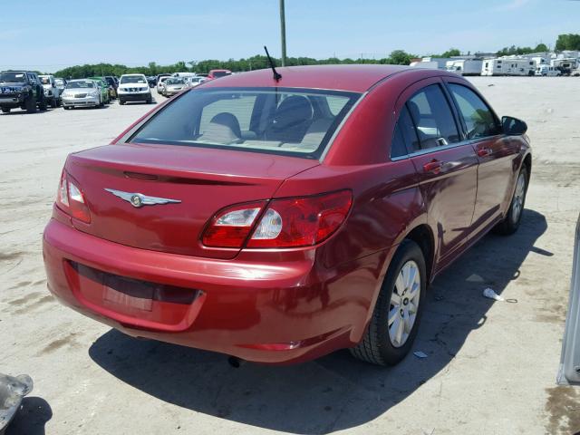 1C3LC46K77N609768 - 2007 CHRYSLER SEBRING MAROON photo 4