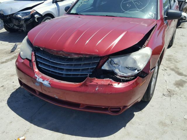 1C3LC46K77N609768 - 2007 CHRYSLER SEBRING MAROON photo 9